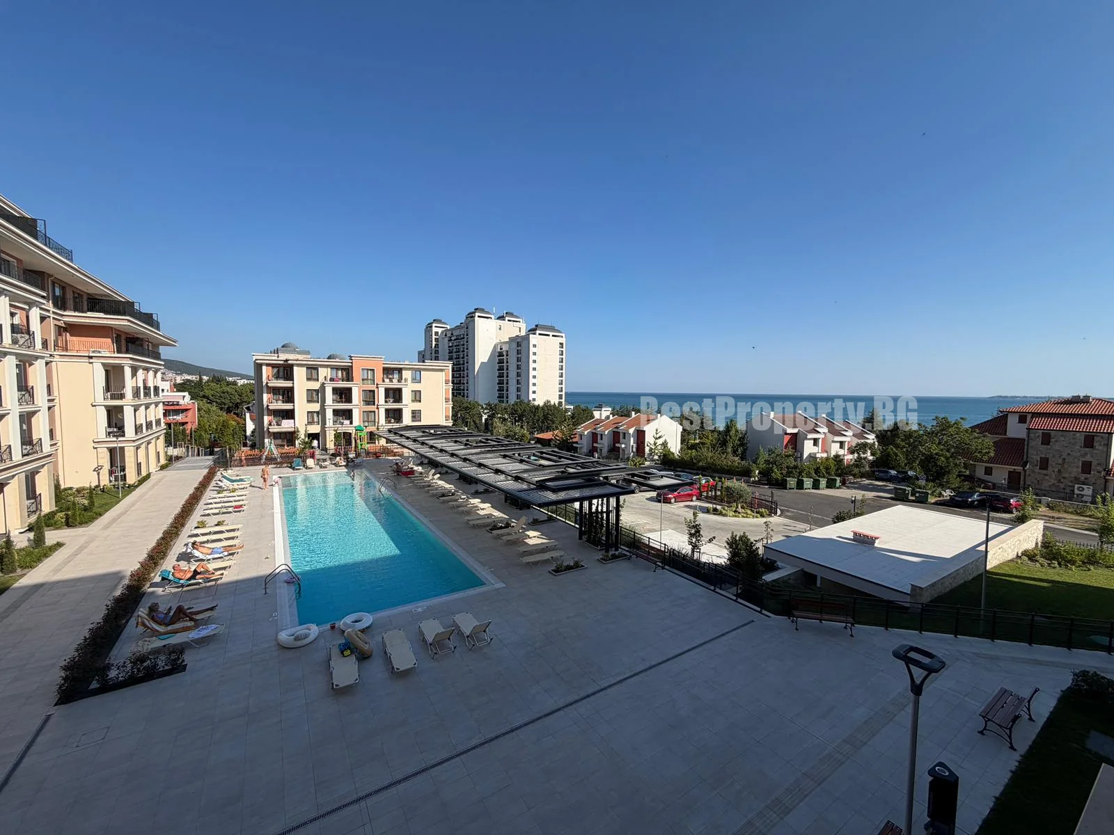 Просторная квартира площадью 66 м² с видом на море и бассейн - Green Fort Suites – Солнечный Берег