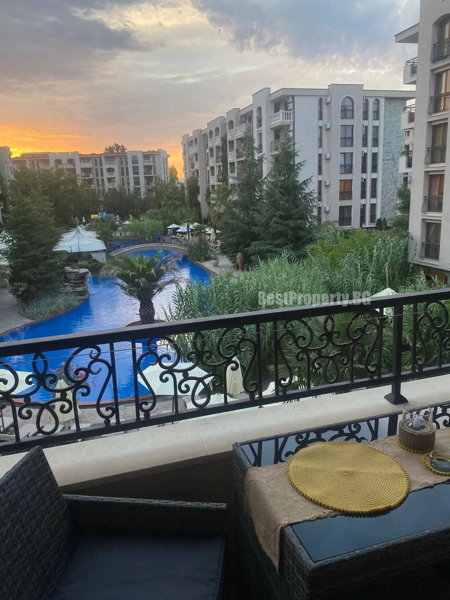 Przestronny apartament 82,19 m² z 2 sypialniami i widokiem na basen – Cascadas 9 – Słoneczny Brzeg