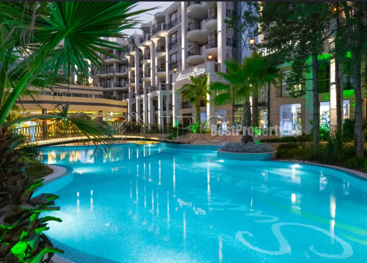 Luksusowy apartament 48 m² z 1 sypialnią i widokiem na park – Harmony Suites 14, Słoneczny Brzeg – Słoneczny Brzeg
