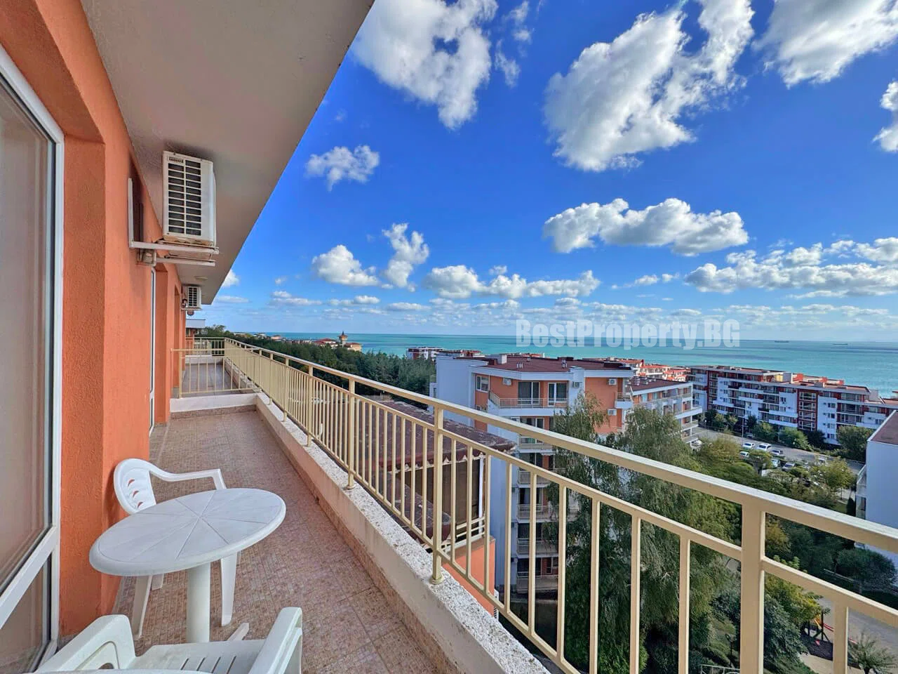 Apartament 76 m² z frontalnym widokiem na morze – Crown Fort – Święty Włas