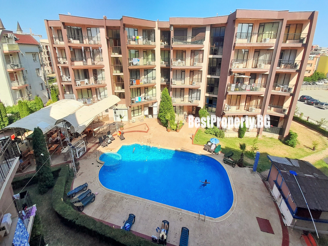 Przestronny apartament z balkonem, 700 m od plaży – Sea Grace – Słoneczny Brzeg