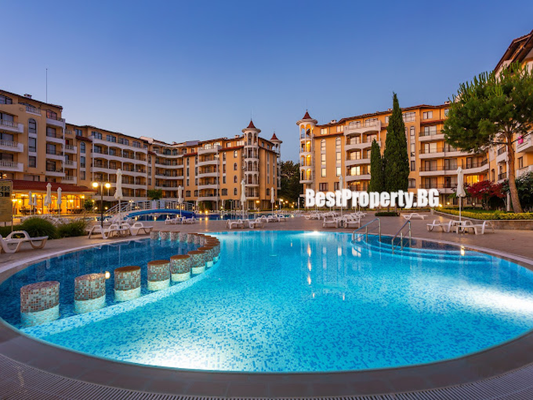 Przestronny apartament 55 m² z balkonem – Royal Sun, – Słoneczny Brzeg