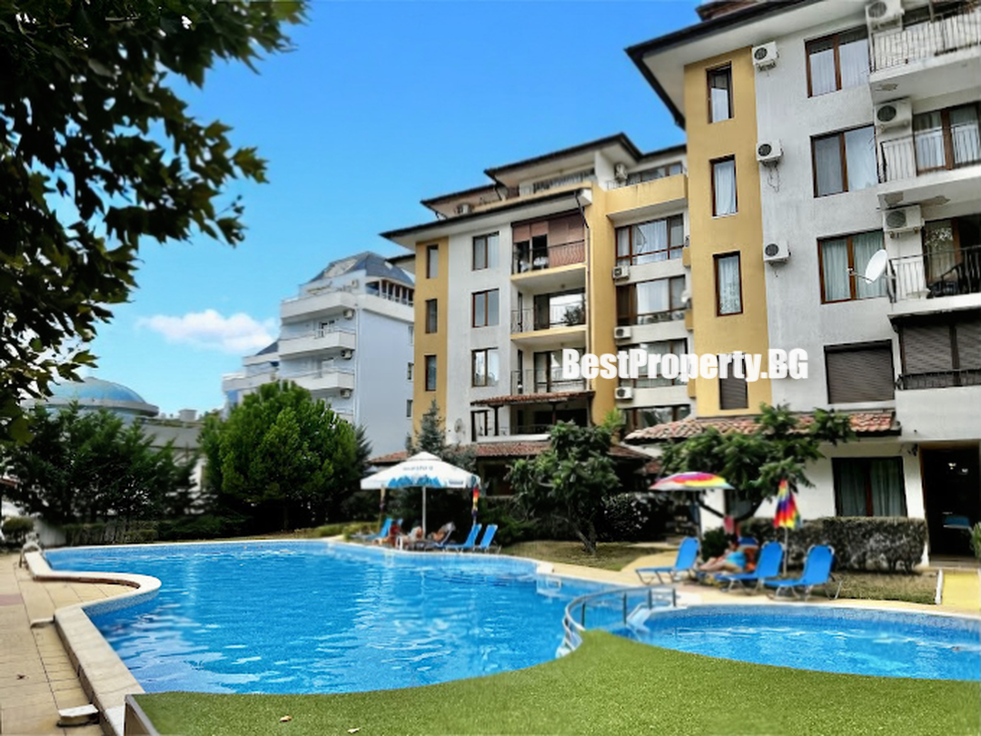 Elegancki apartament z widokiem na basen w spokojnej części Słonecznego Brzegu – Diamond Bay – Słoneczny Brzeg