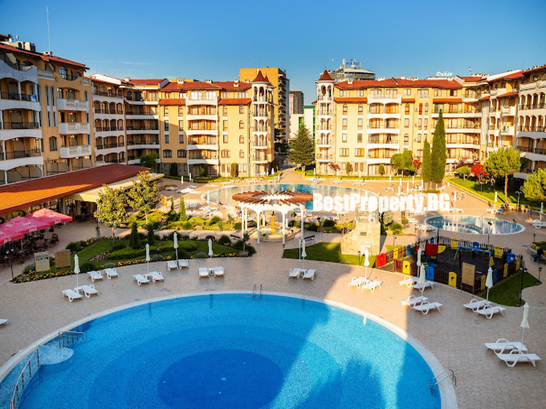 Przestronny apartament 92 m² z 2 łazienkami – Royal Sun – Słoneczny Brzeg