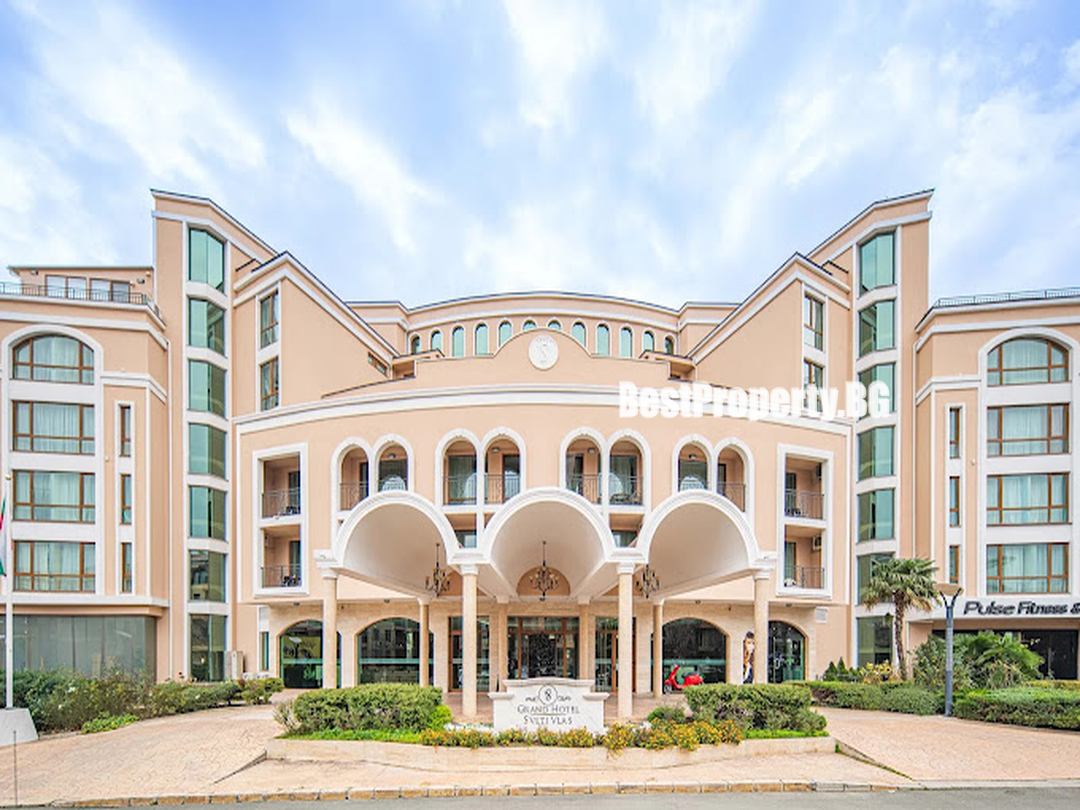 Przytulny apartament typu studio 45 m² z balkonem i bezpośrednim widokiem na morze – Grand Hotel – Święty Włas