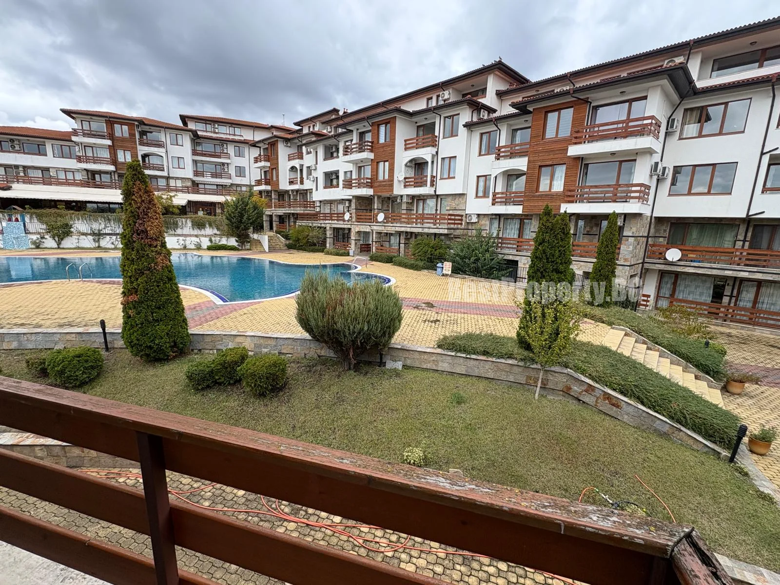 Przestronne studio z widokiem na basen – Gardenia Hills – Słoneczny Brzeg